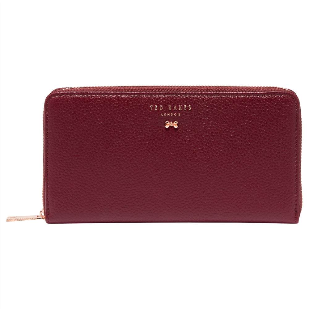 Ted Baker Pasy Leather Zipped Matinee PurseOxblood Ted Baker Purses