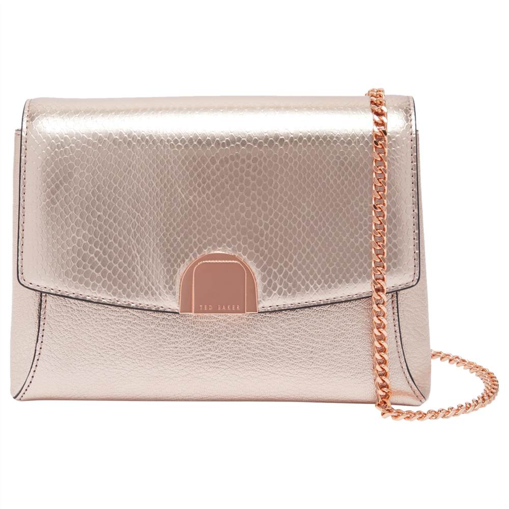 Ted Baker Safron Leather Circle Lock Shoulder Bag Bronze Ted Baker Handbags Ted Baker Safron Leather Circle Lock Shoulder Bag Bronze Ted Baker Handbags