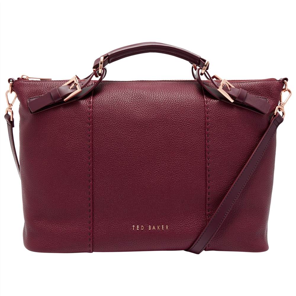 Ted Baker Salbee Pop Hand Leather Large Tote BagOxblood Ted Baker Handbags