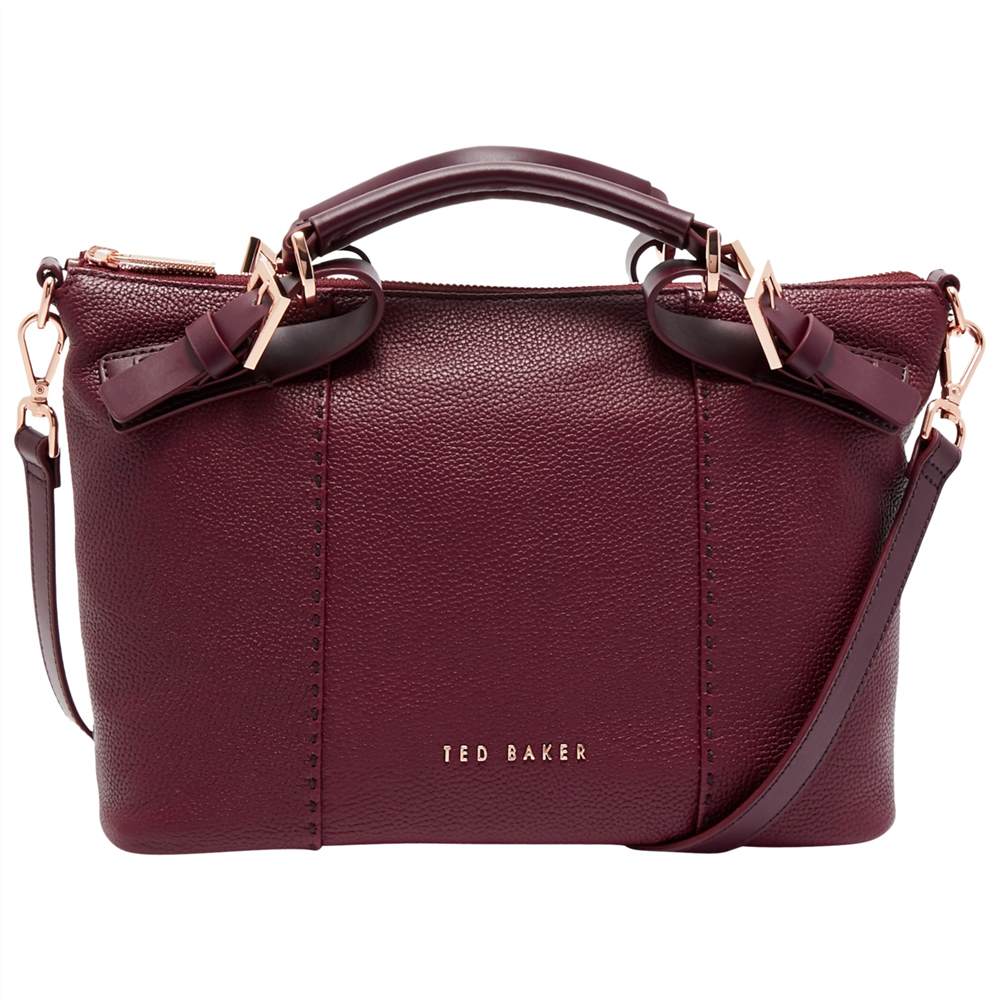 Ted Baker Salbett Pop Hand Leather Small Tote BagOxblood Ted Baker Handbags Ted Baker Salbett Pop Hand Leather Small Tote BagOxblood Ted Baker Handbags