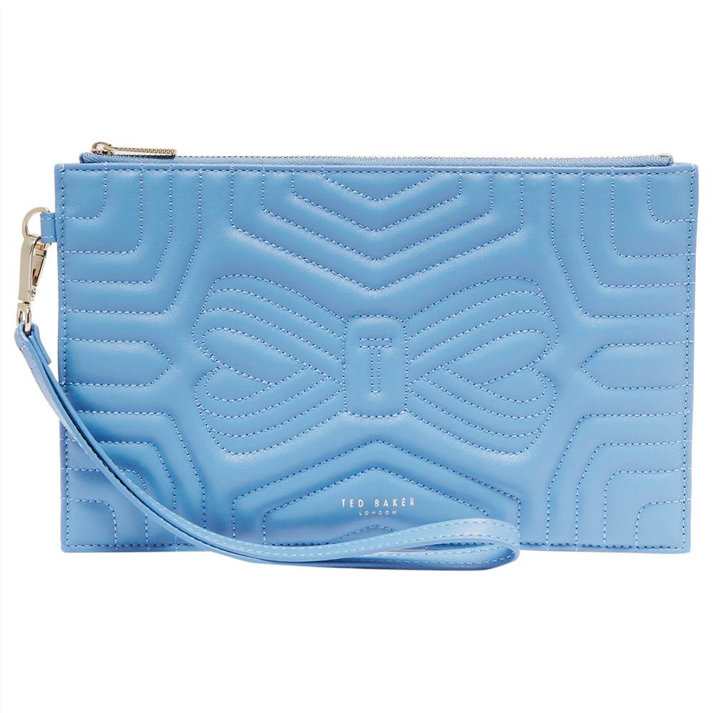 Ted Baker Verda Quilted Leather Wristlet PouchBlue Ted Baker Purses Ted Baker Verda Quilted Leather Wristlet PouchBlue Ted Baker Purses