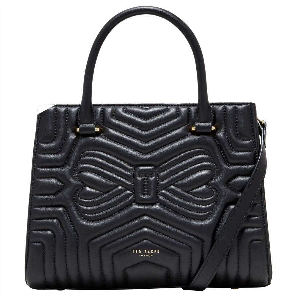 Ted Baker Vieira Leather Quilted Tote BagBlack Ted Baker Handbags