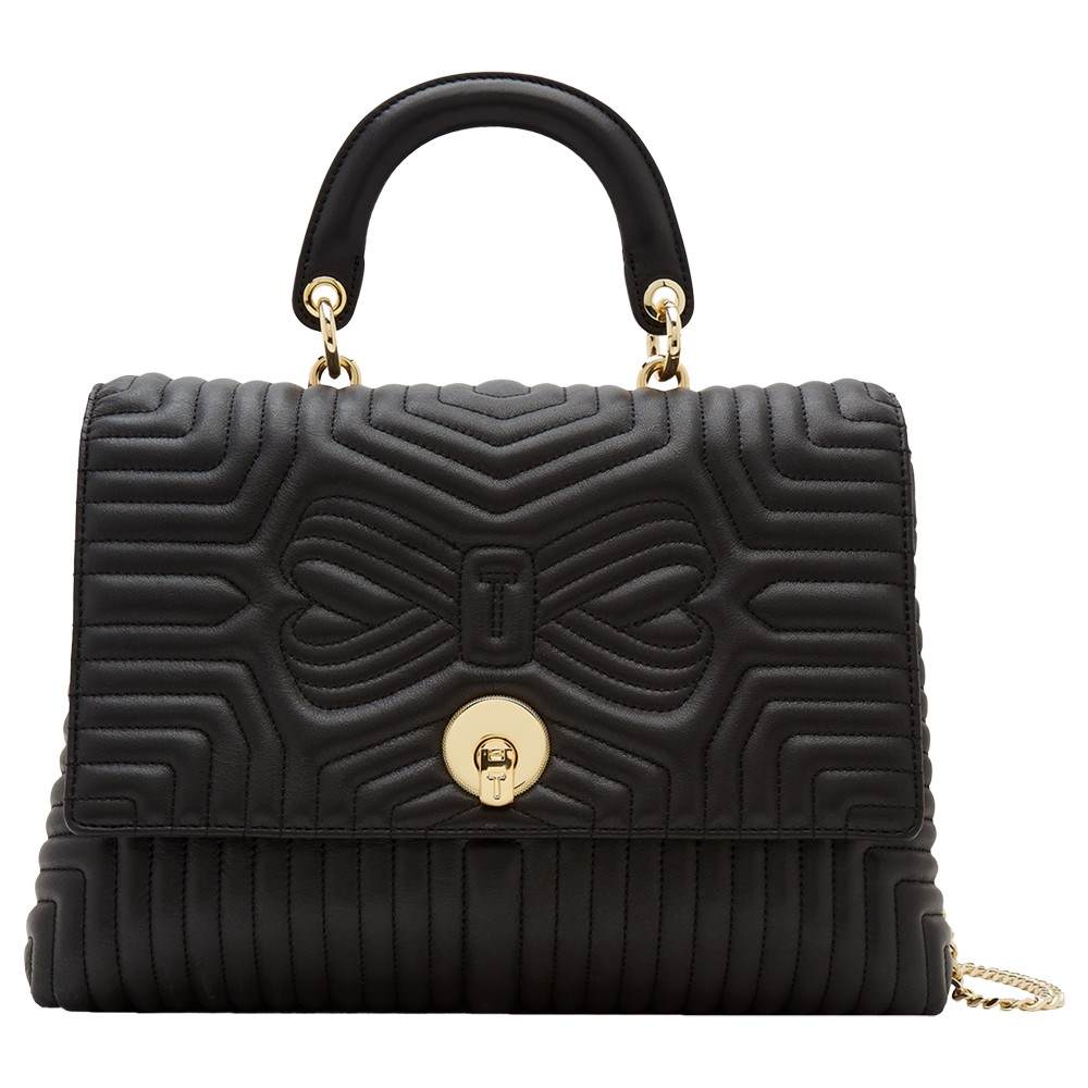 Ted Baker Vivida Leather Quilted Grab Bag Black Ted Baker Handbags Ted Baker Vivida Leather Quilted Grab Bag Black Ted Baker Handbags