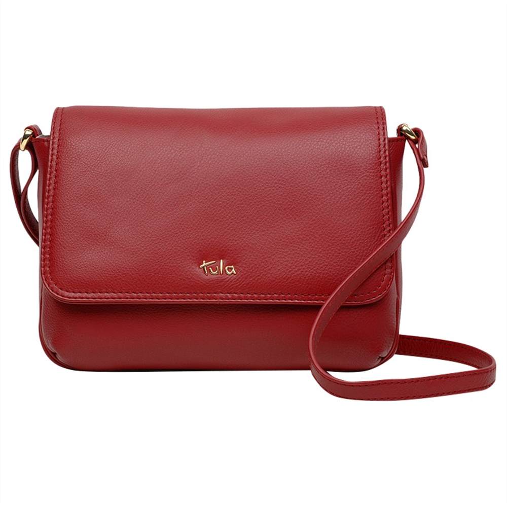 Tula Nappa Originals Leather Small Flapover Cross Body BagScarlet Tula Handbags Tula Nappa Originals Leather Small Flapover Cross Body BagScarlet Tula Handbags