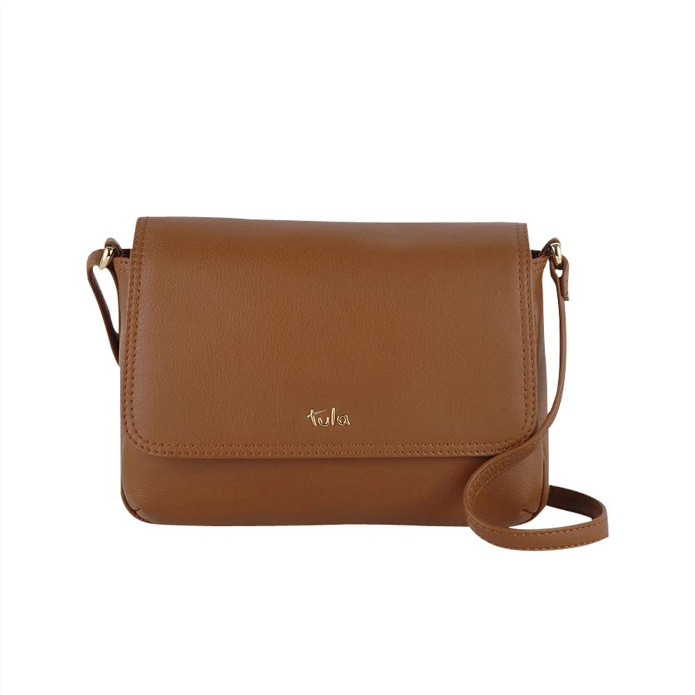 Tula Nappa Small Flapover Shoulder Bag Tan Tula Handbags Tula Nappa Small Flapover Shoulder Bag Tan Tula Handbags