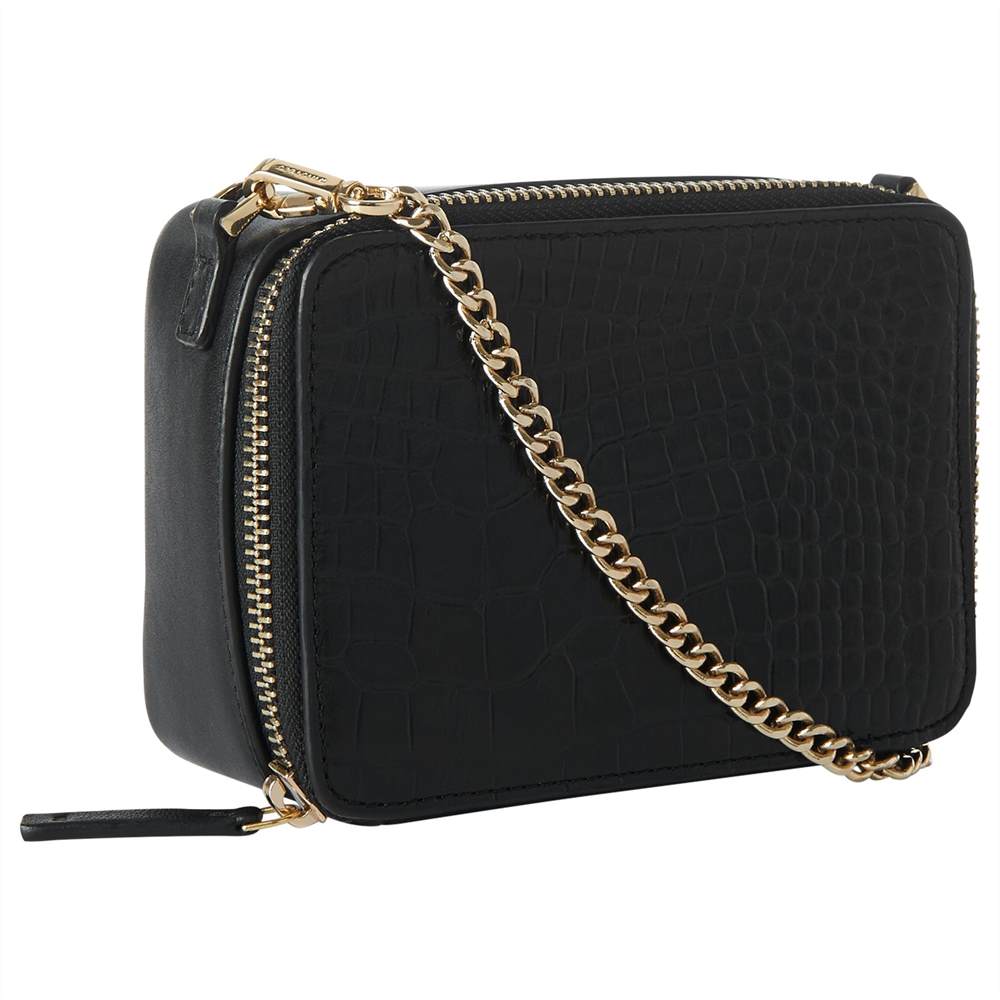 ted baker bottle bag : lk bennett penelopeWhistles Carmille Leather Mini Croc Box Bag Black Whistles Handbags