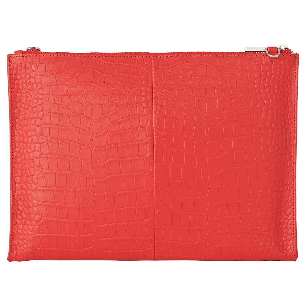 ted baker flip flops : red mulberry bag saleWhistles Rivington Croc Textured Leather Clutch Bag Red Whistles Handbags
