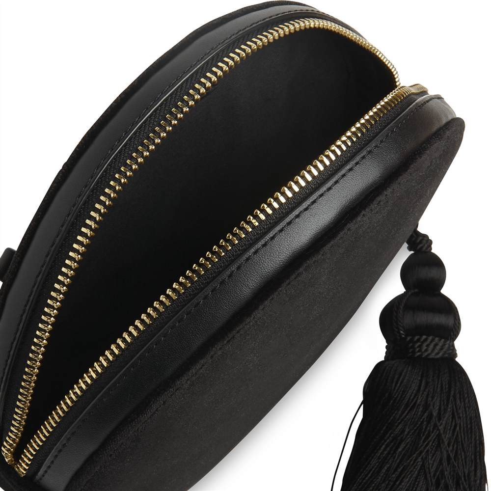 mulberry lily : ted baker glitter clutch bagWhistles Tassel Velvet Cross Body Bag Black Whistles Handbags