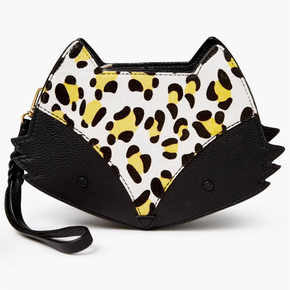 bell fox Fox Printed Pebbled Leather Cross Body Bag Black/Sunshine Leopard bell fox Handbags bell fox Fox Printed Pebbled Leather Cross Body Bag Black/Sunshine Leopard bell fox Handbags