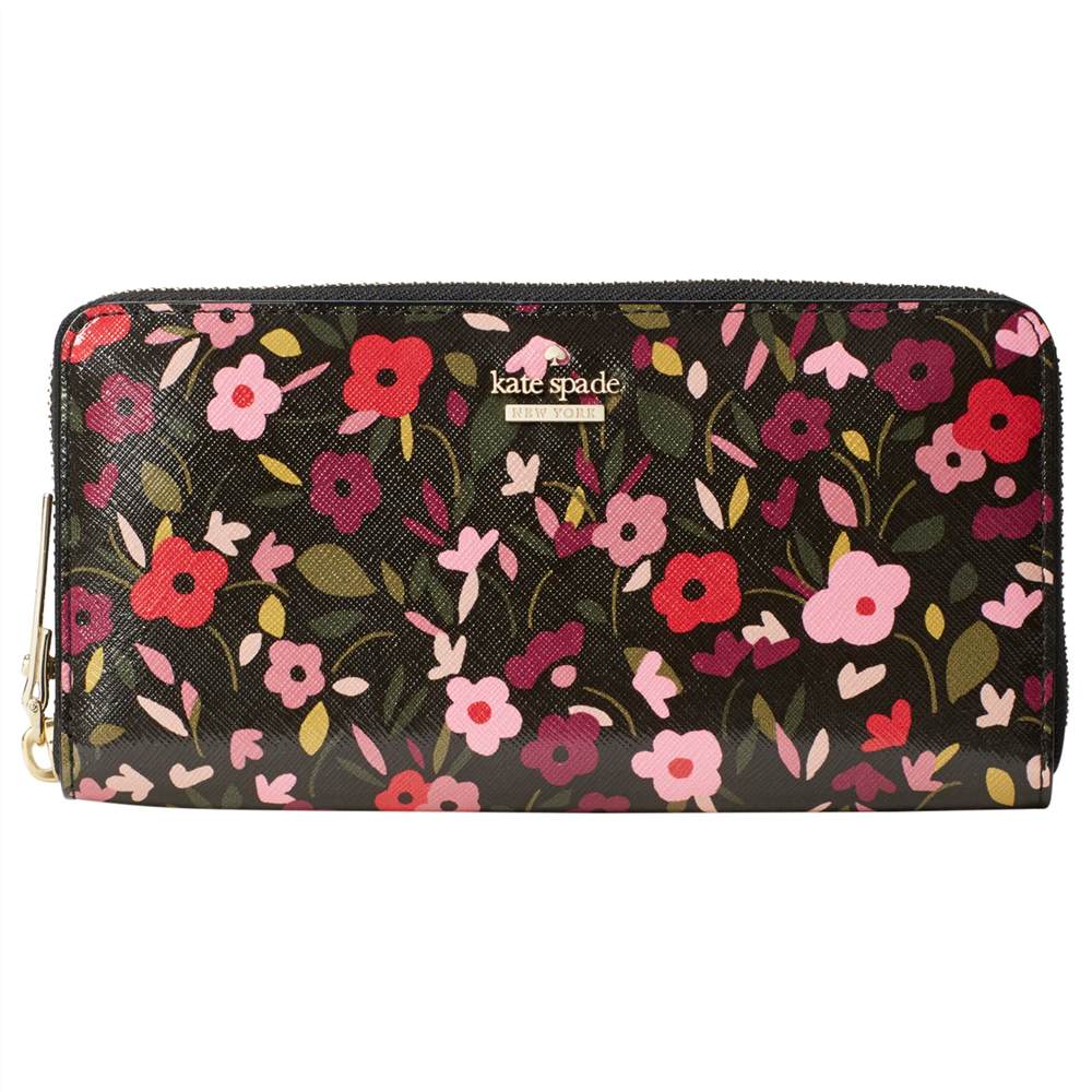 kate spade new york Cameron Street Lacey Leather Zip Around Purse Boho Floral kate spade new york Purses kate spade new york Cameron Street Lacey Leather Zip Around Purse Boho Floral kate spade new york Purses