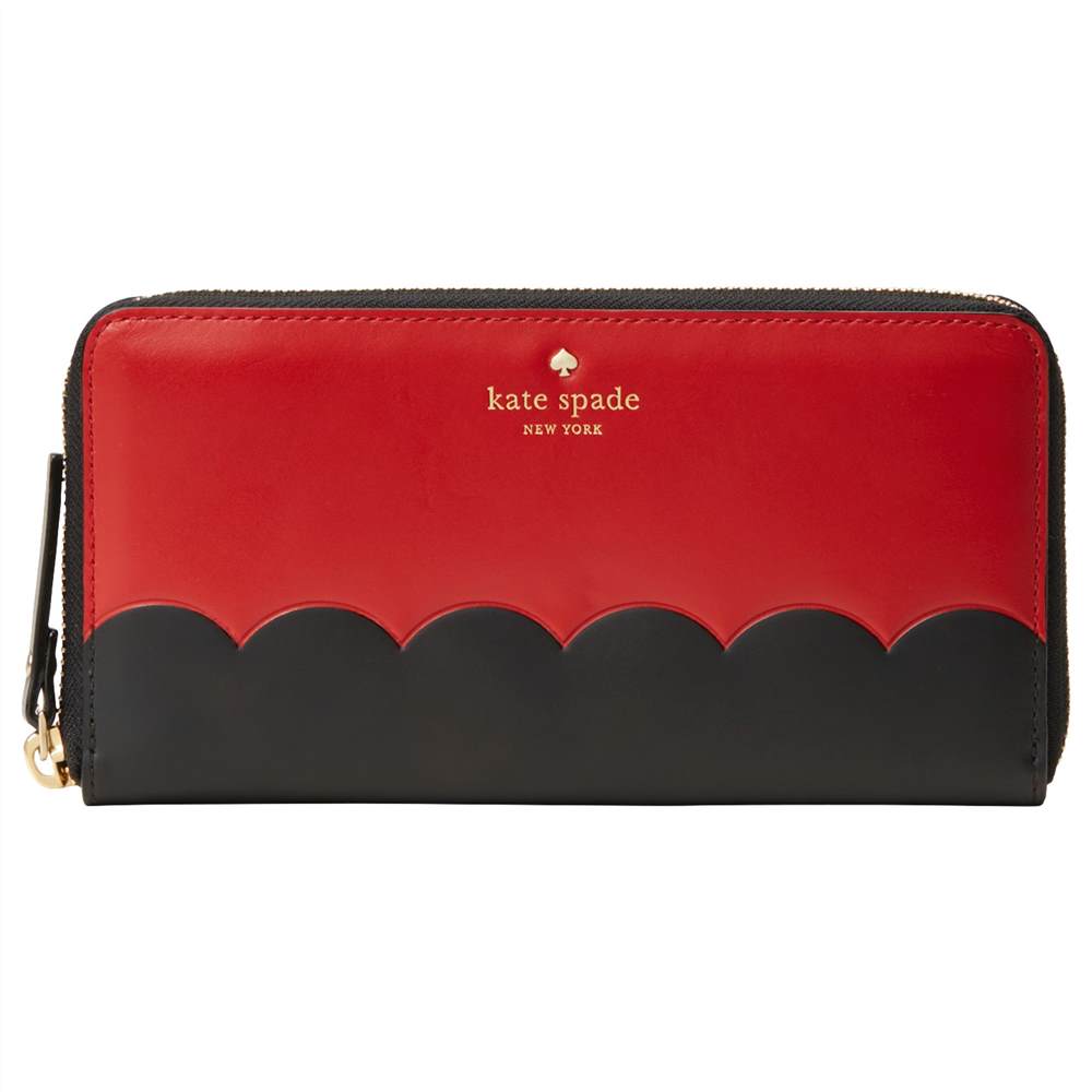 kate spade new york Cameron Street Lacey Leather Zip Around Purse Red Carpet kate spade new york Purses