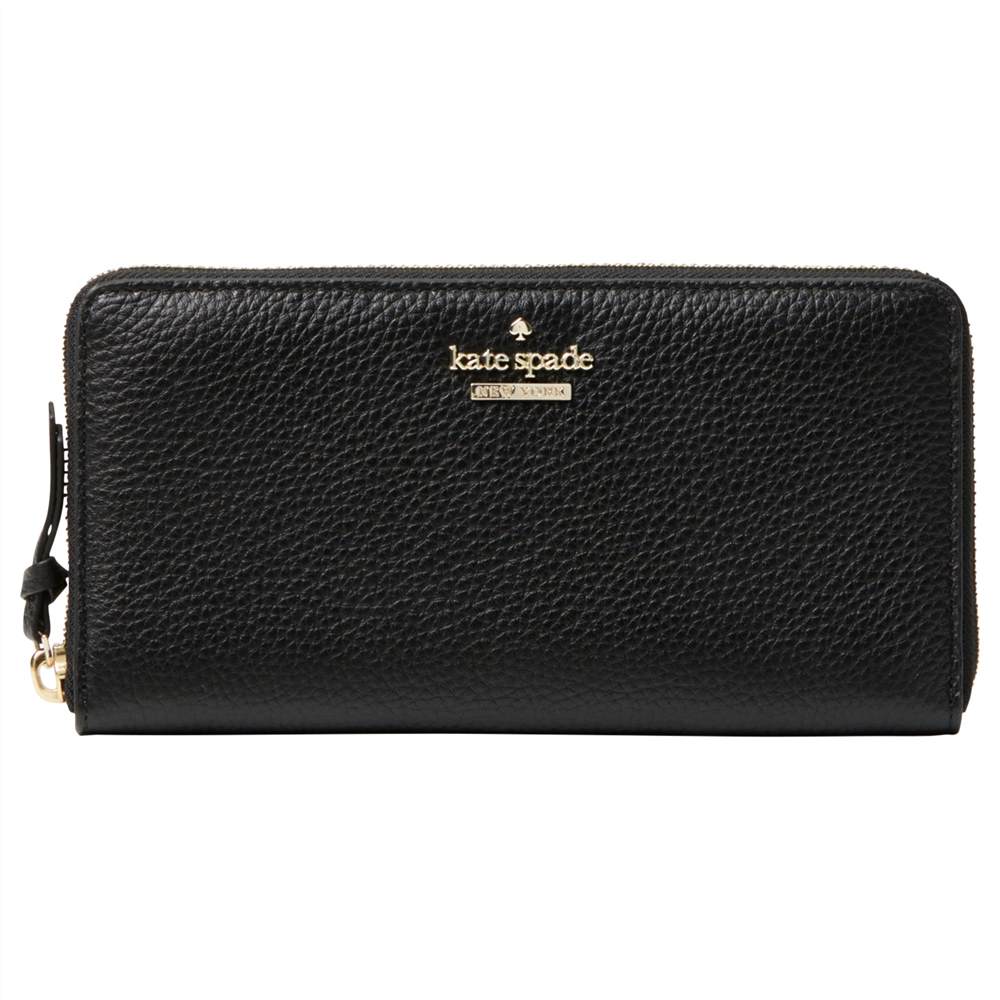 kate spade new york Jackson Street Lacey Leather Zip Around Purse Black kate spade new york Purses