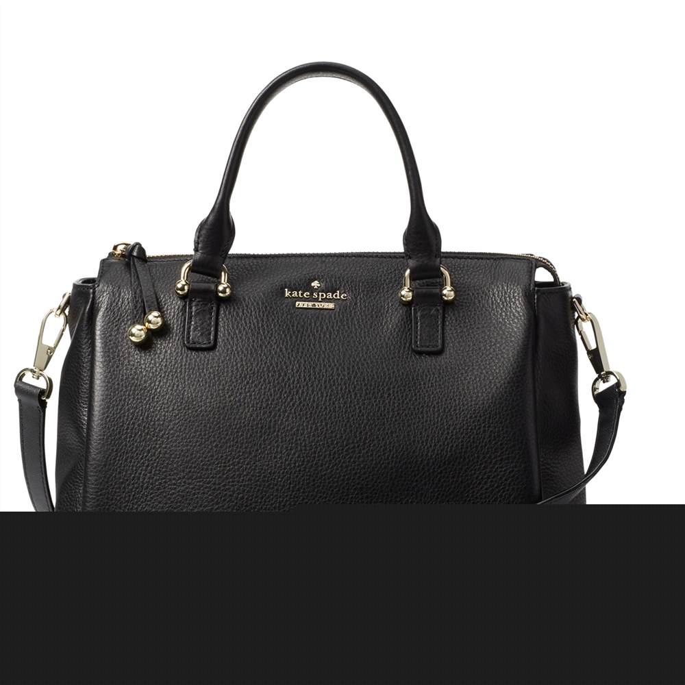 kate spade new york Lombard Street Bradie Leather Grab Bag Black kate spade new york Handbags