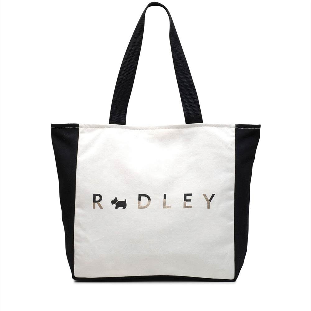 Radley All That Glitters Large Zip-Top Tote Bag Natural