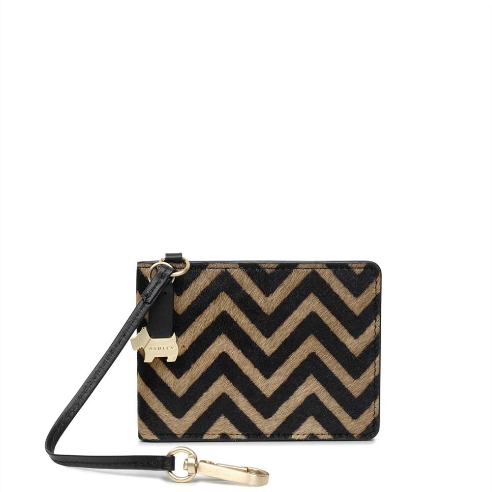 Radley Card Holder Southwark Park Bag Charm Black Mix