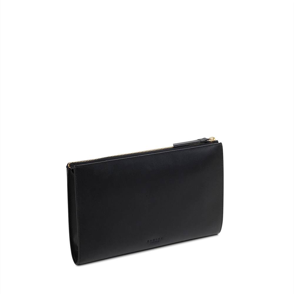radley discount | radley fold up shopper | Radley Clutch Bags Broad Street Large Zip-Top Clutch Black