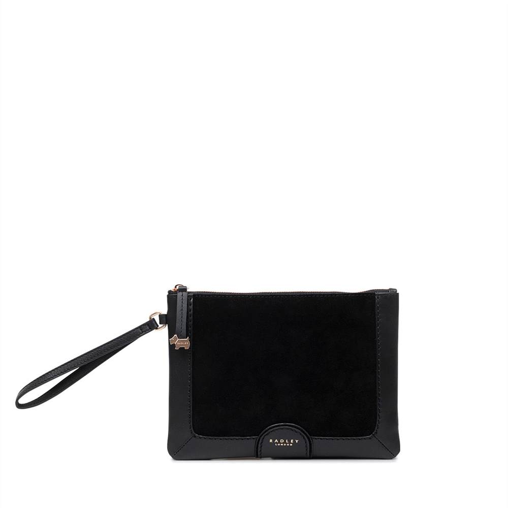 Radley Clutch Bags Linton Street Medium Zip-Top Wristlet Black