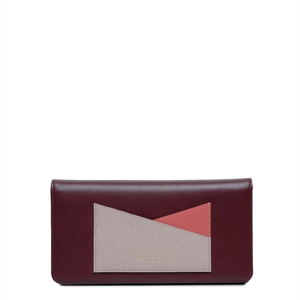 Radley Flap Over Wallets London Lane Pocket Large Flapover Matinee Burgundy
