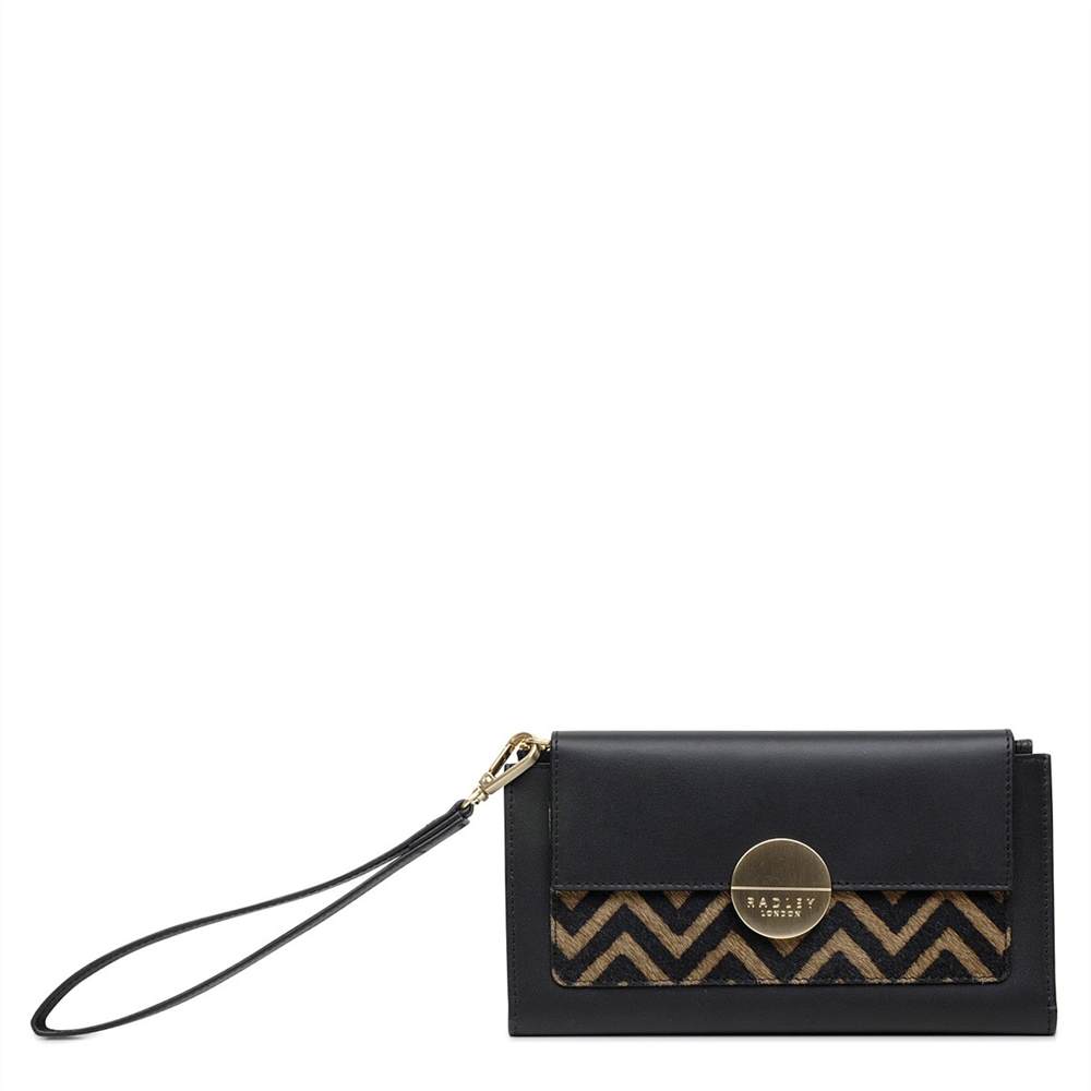 Radley Flap Over Wallets Turner Street Small Flapover Wristlet Black Mix