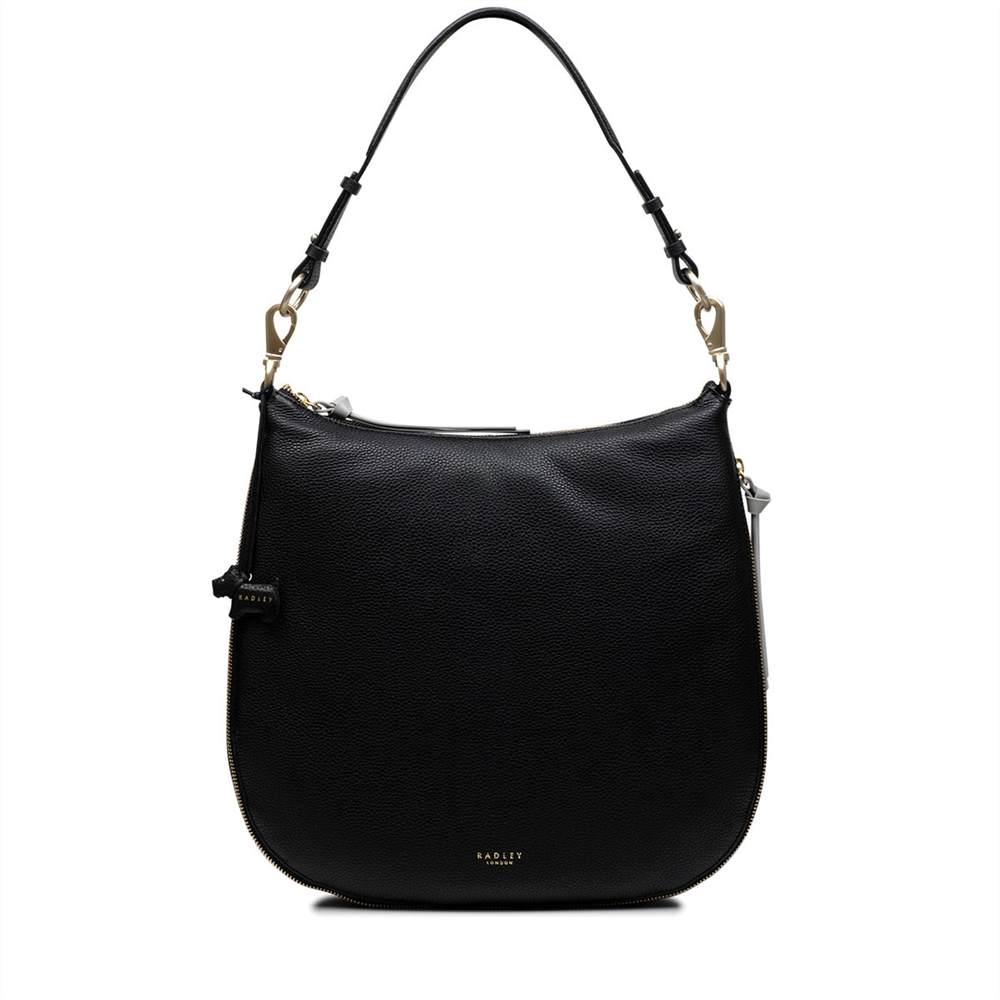 Radley Hobo Bags Pudding Lane Large Zip-Top Hobo Bag Black