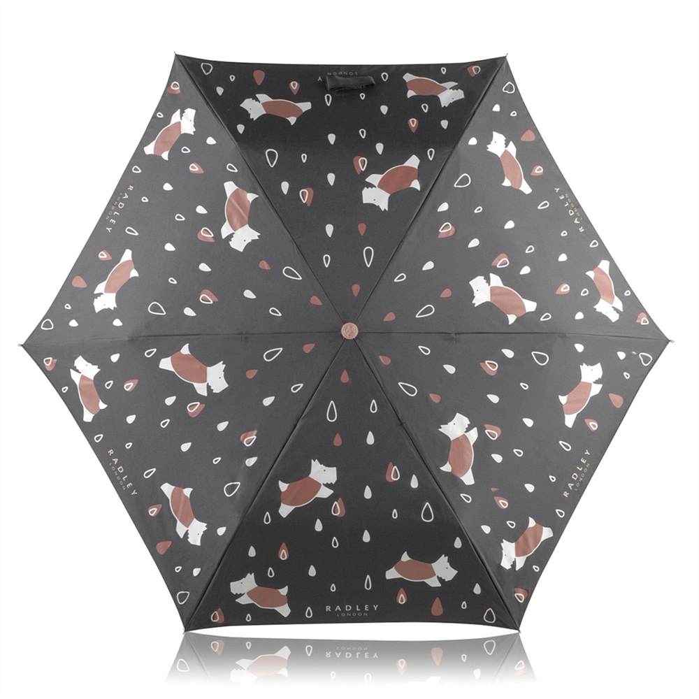 Radley Its Raining Coats On Dogs Mini Telescopic Grey