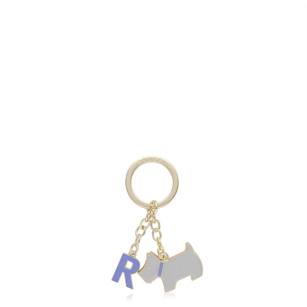 Radley Pageant Initial Keyring Ash Grey