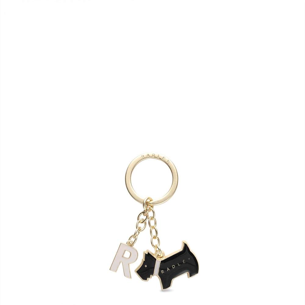 Radley Pageant Initial Keyring Black