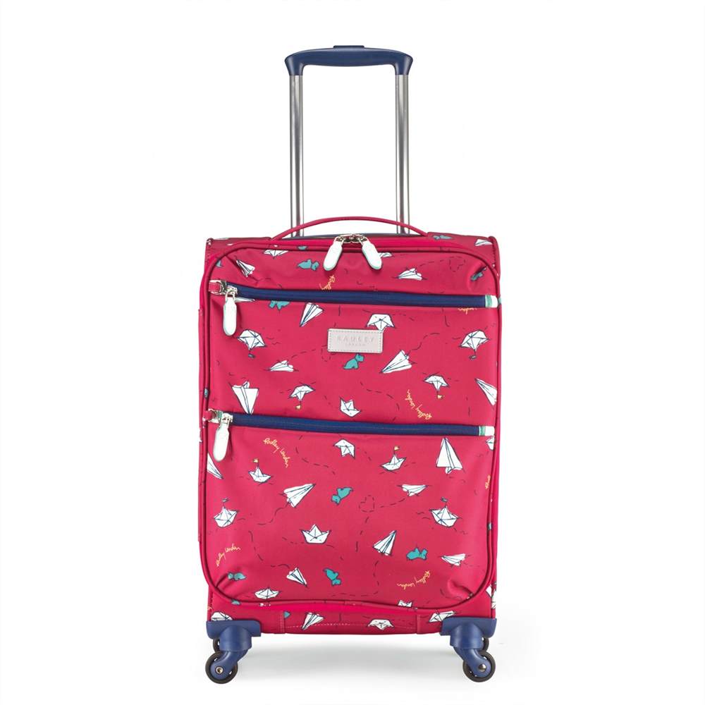 Radley Paper Trail Small Four Wheel Cabin Case Lolly Pink