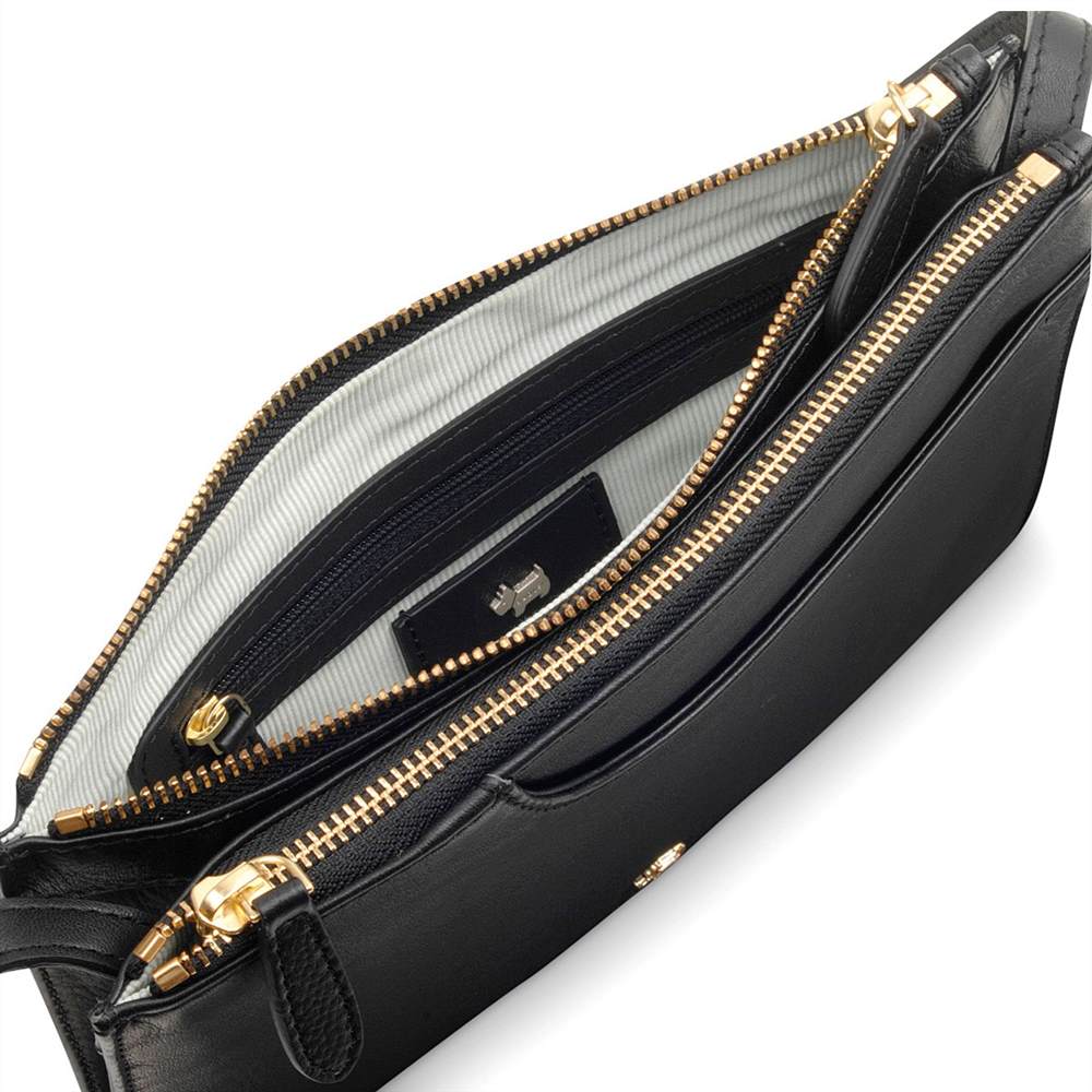 radley small black handbag | radley button bag | Radley Pocket Bags Pockets Medium Ziptop Cross Body Bag Black