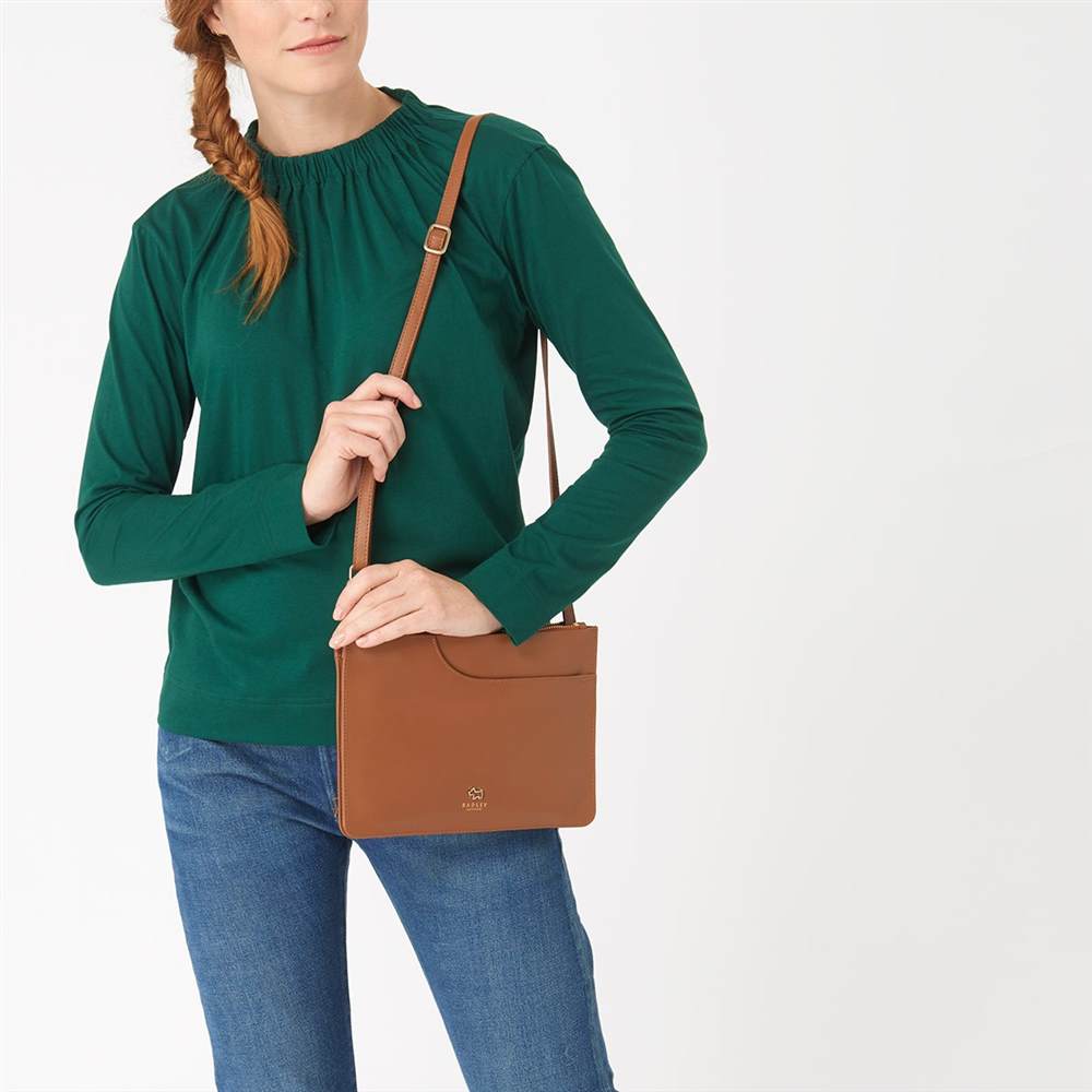 radley small black handbag | radley button bag | Radley Pocket Bags Pockets Medium Ziptop Cross Body Bag Black