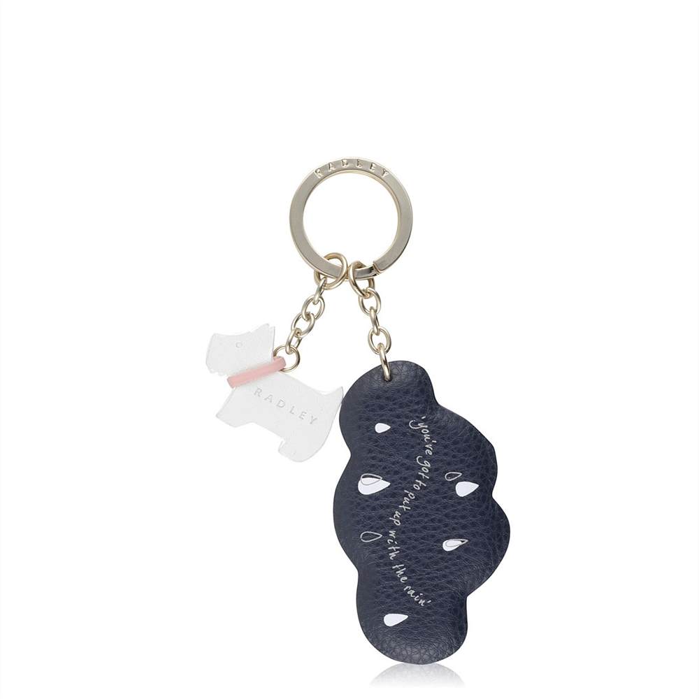 Radley Rainbow Keyring Ink Blue