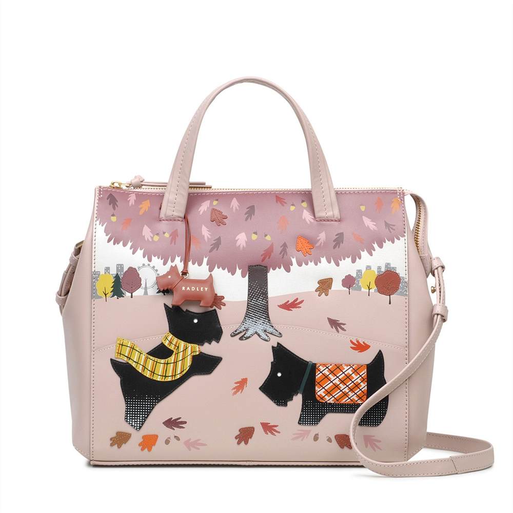 Radley Satchel Bags Autumn Days Large Zip-Top Satchel Dusty Pink