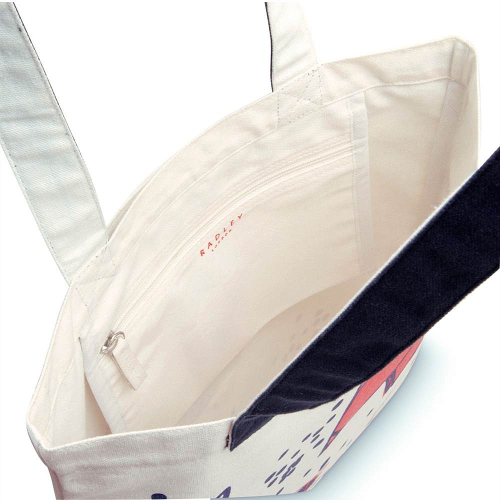 radley bags clearance sale | radley london if pigs could fly | Radley Shopper Bags Speckle Dog Medium Tote Bag Natural