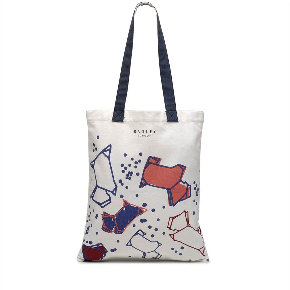 Radley Speckle Dog Medium Tote Bag Natural