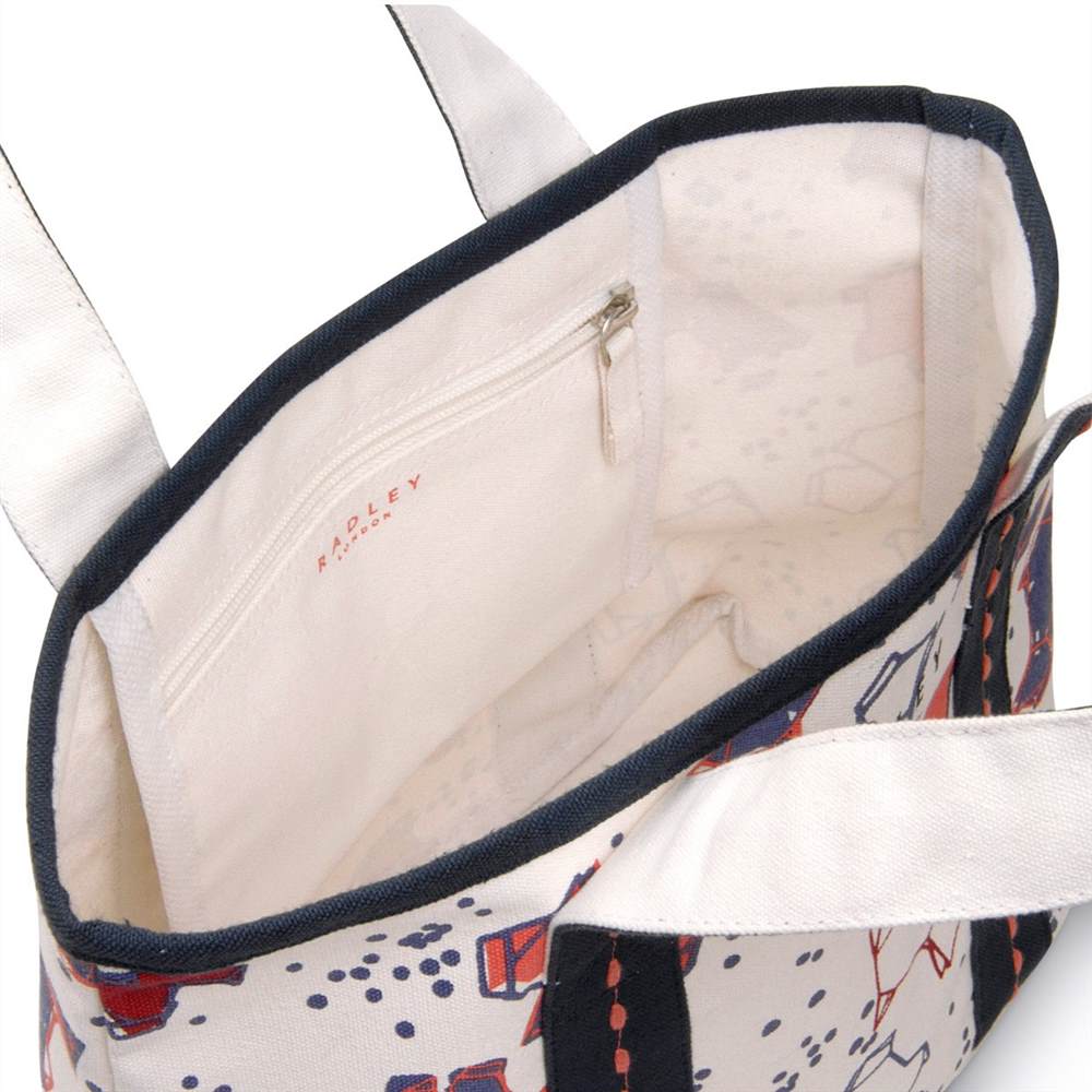 radley london shop | radley laptop bags for women | Radley Speckle Dog Small Canvas Satchel Natural