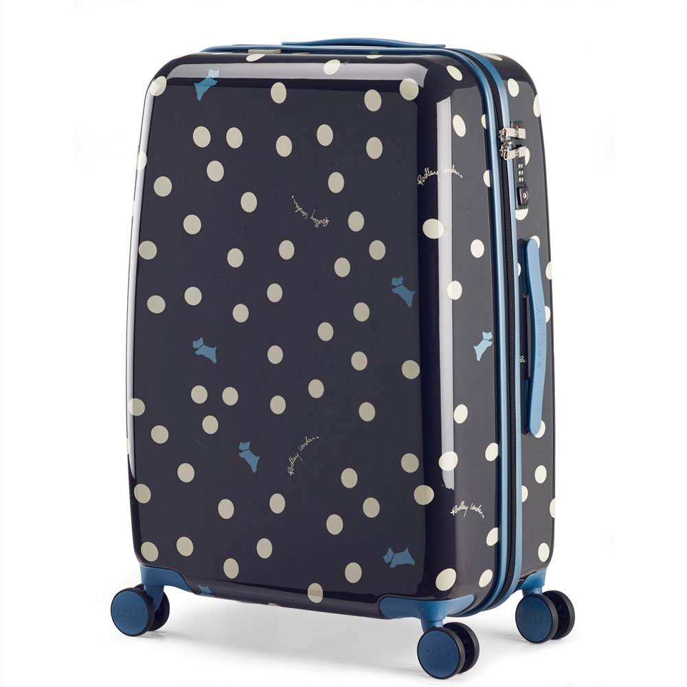radley shopping bag | radley millbank red | Radley Vintage Dog Dot Medium Wheel Trolley Case Black