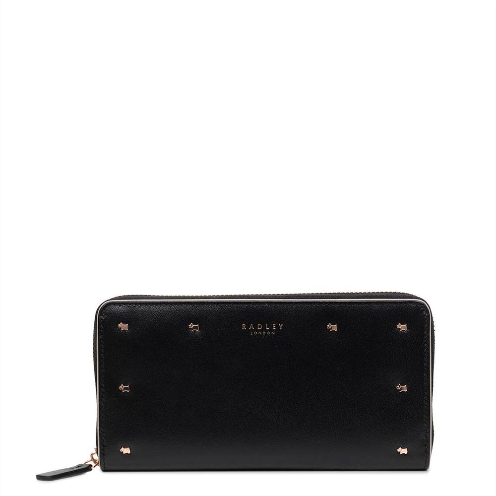 Radley Zip Wallet Arlington Street Large Zip Around Matinee Black