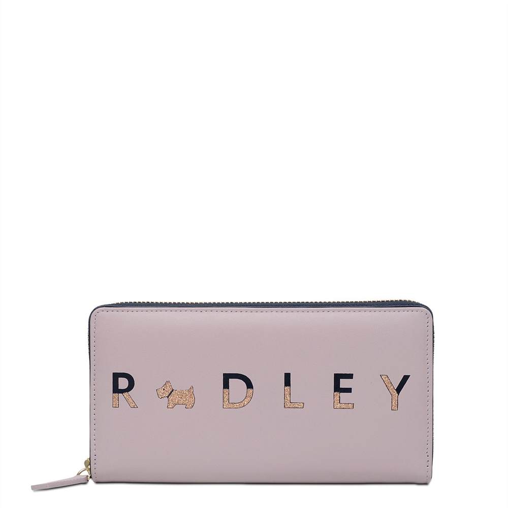 Radley Zip Wallets All That Glitters Large Zip Around Matinee Pale Pink