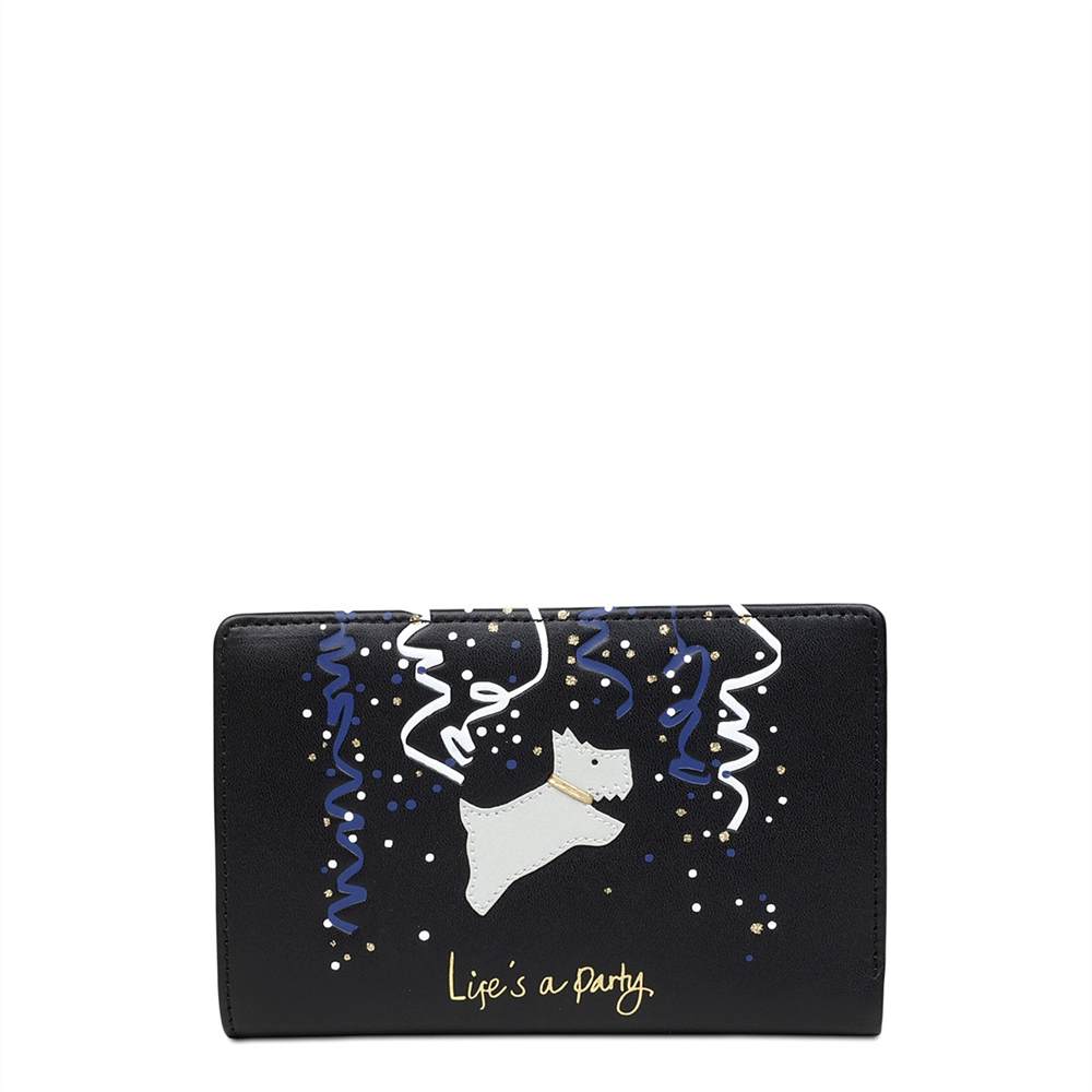 Radley Zip Wallets Lifes A Party Medium Zip-Top Wallet Black